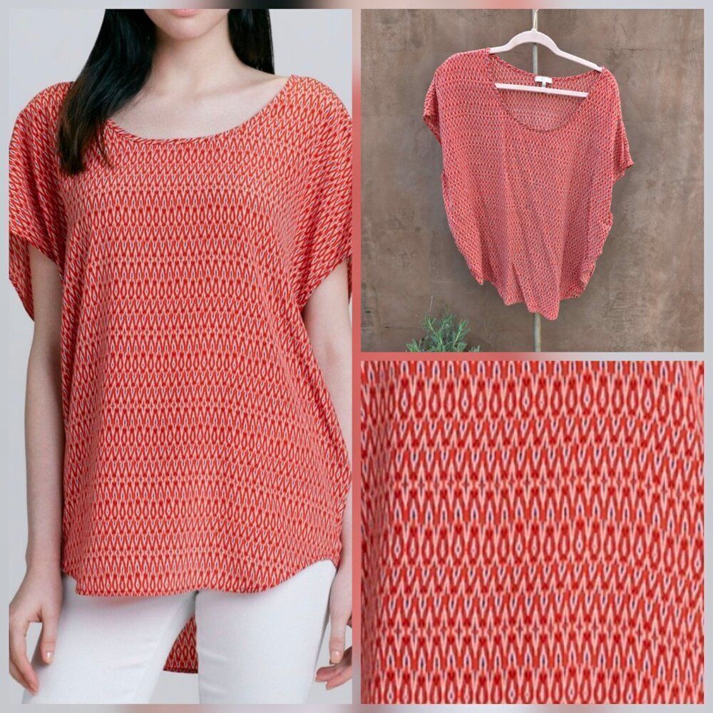 Joie joanne 100% silk short sleeve blouse